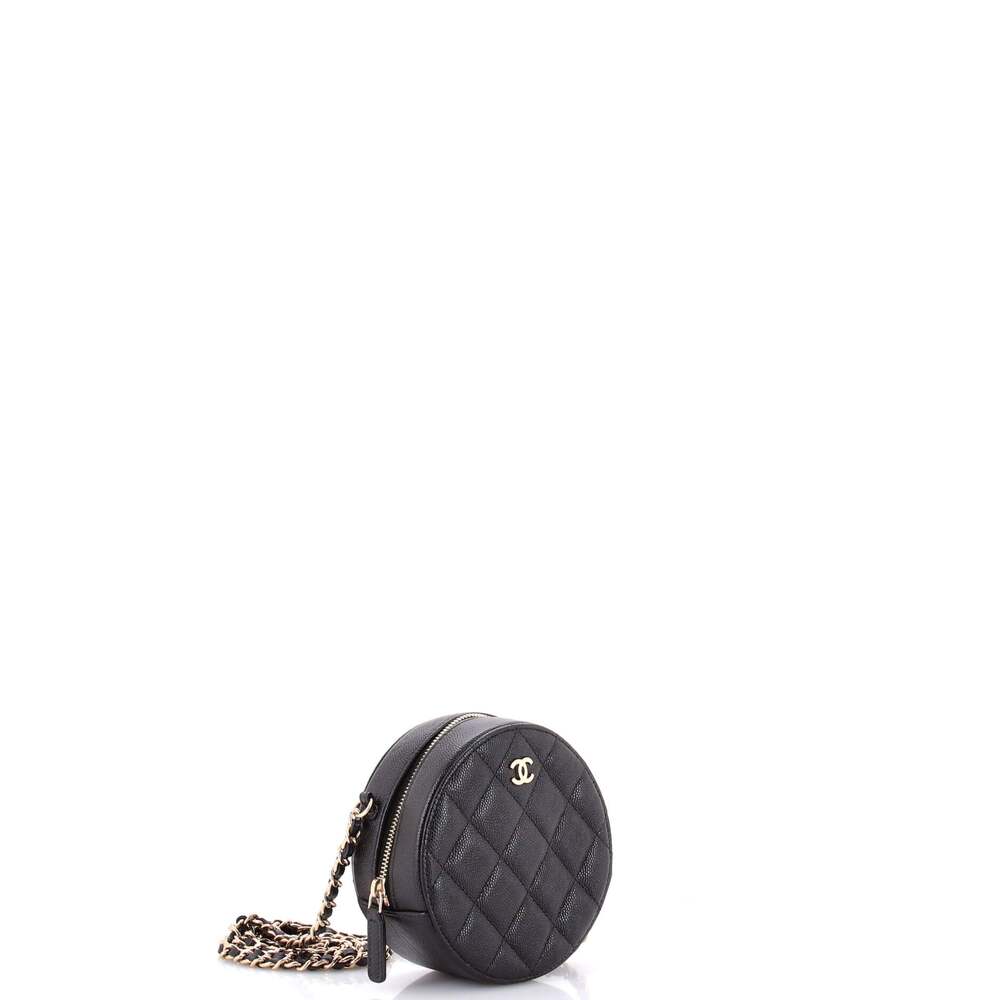 Chanel Round Clutch With Chain Quilted #247588C31B - Picture 2 of 6